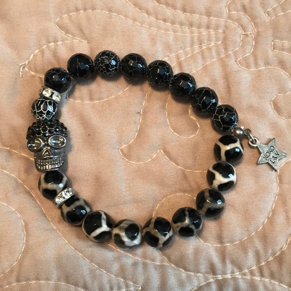 House of Rox sugar skull bracelet